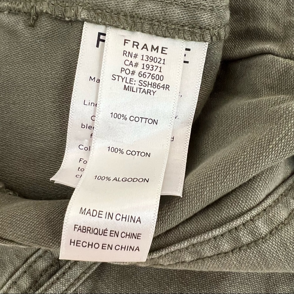 NWOT Frame Denim Army Service Shortall Romper - Picture 10 of 10